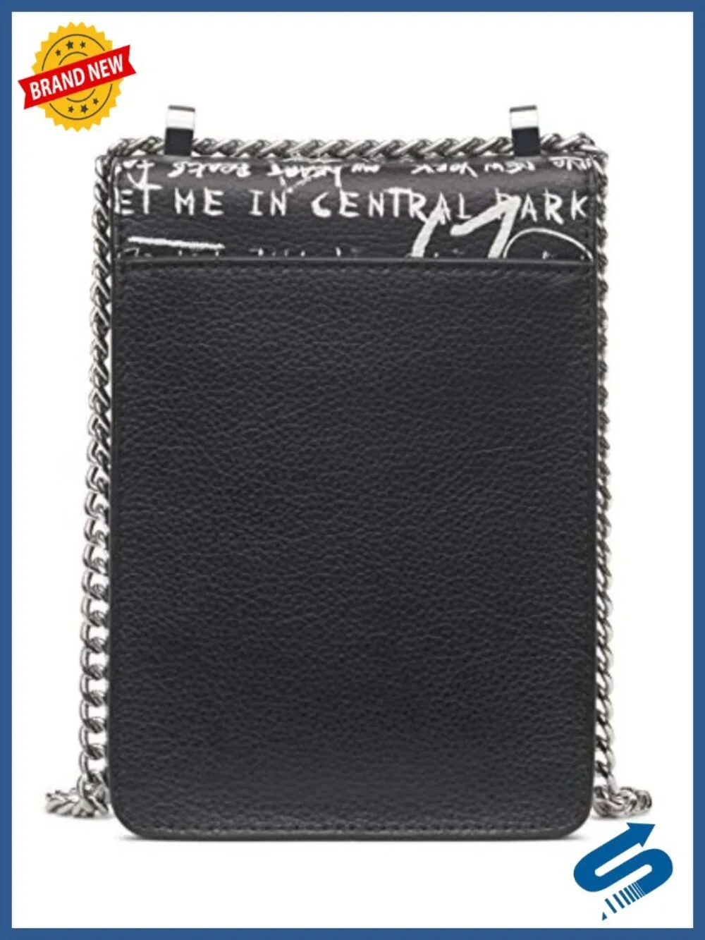 Pebbled Leather Crossbody Phone Bag Convertible Strap Women's Sling